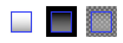 Semi-transparent rectangle with different backdrops